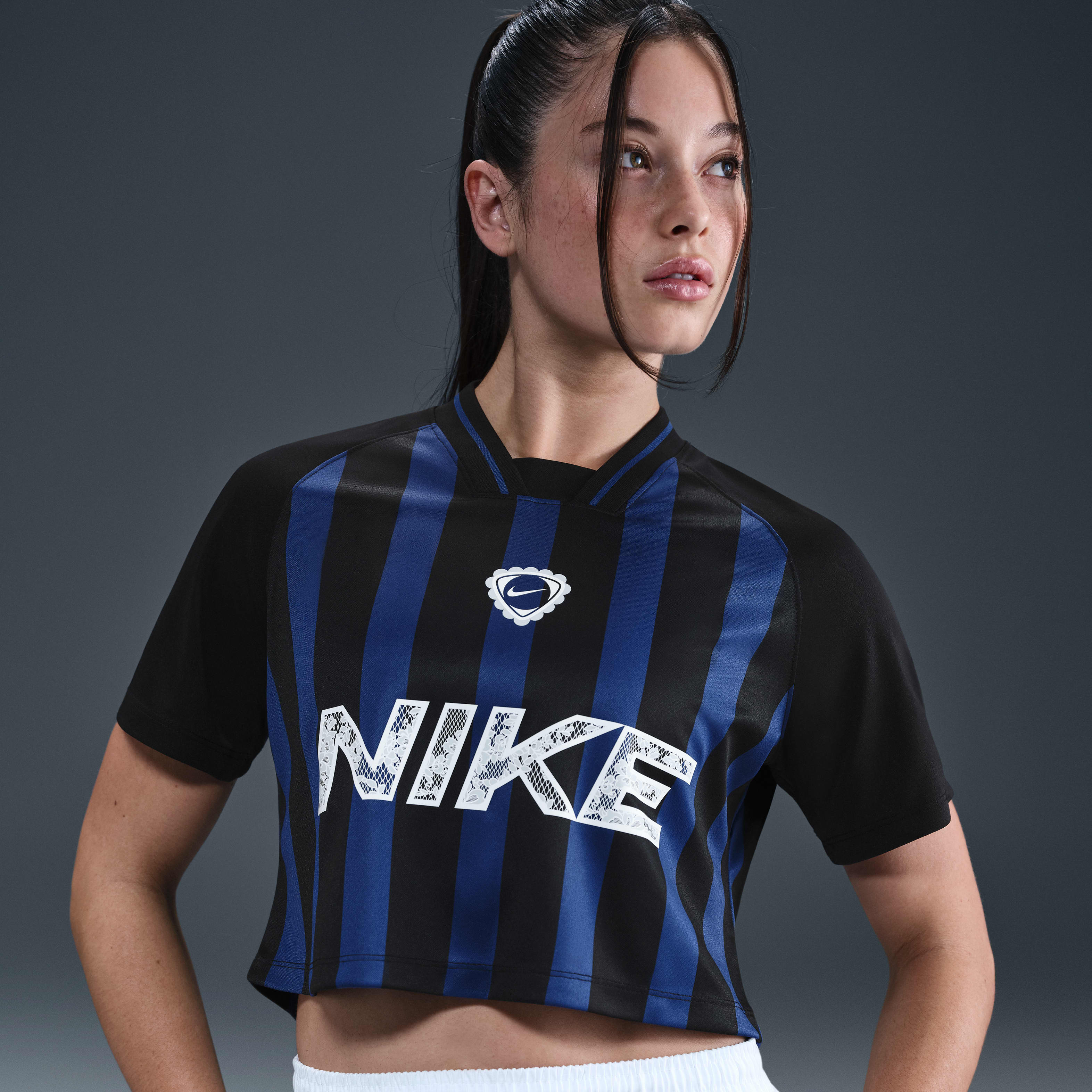 mck【極美品】NIKE NSW Short-Sleeve Top XXL NWT Women's Nike Sportswear Ribbed Mock-Neck Short-Sleeve